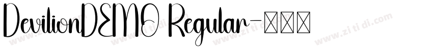 DevilionDEMO Regular字体转换